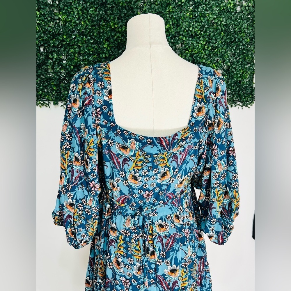 Maurice’s Floral Bohemian Babydoll Mini Dress Medium - Picture 6 of 12